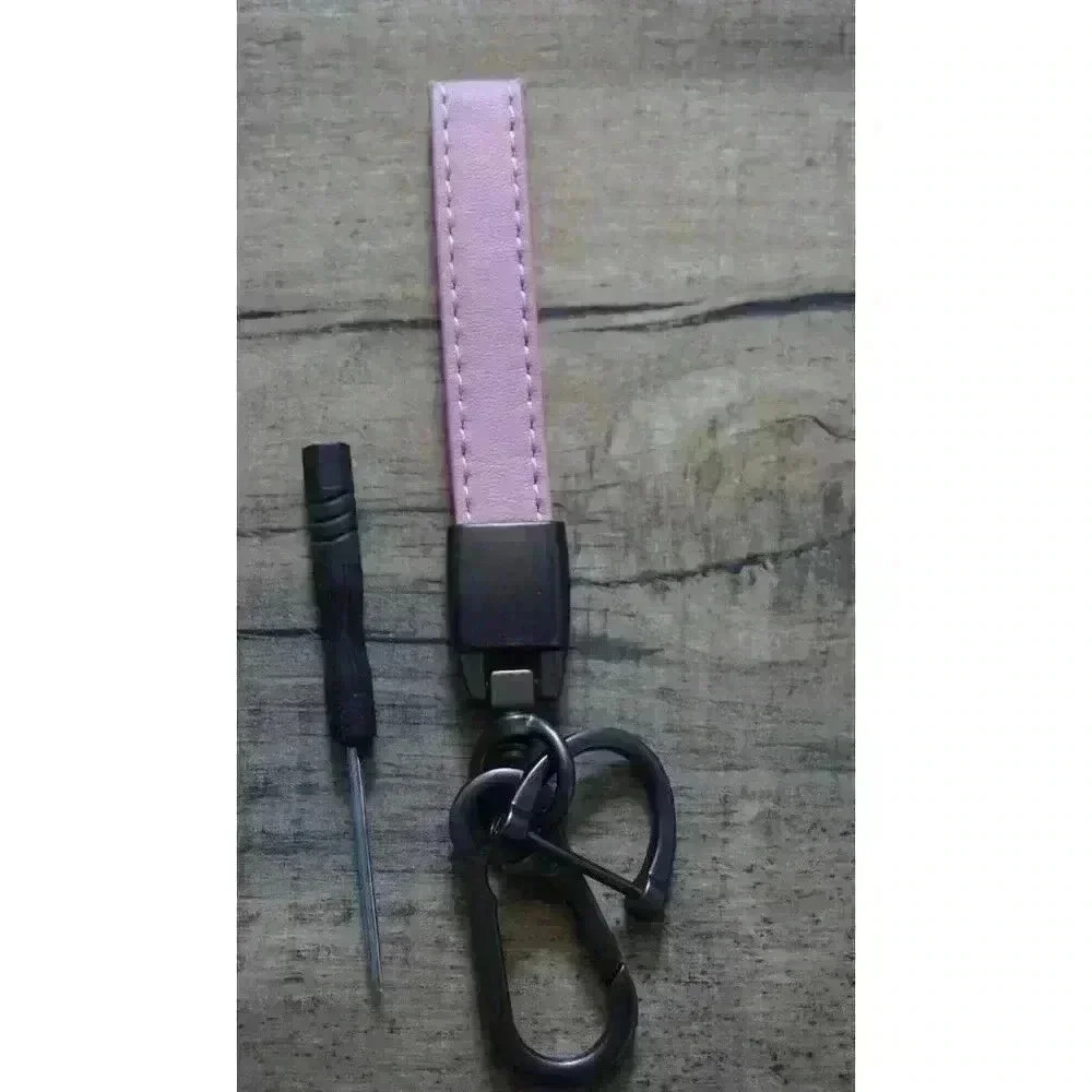 Dodge Ram Pink Leather Keychain Lanyard Horseshoe Buckle (New) - Picture 8 of 10